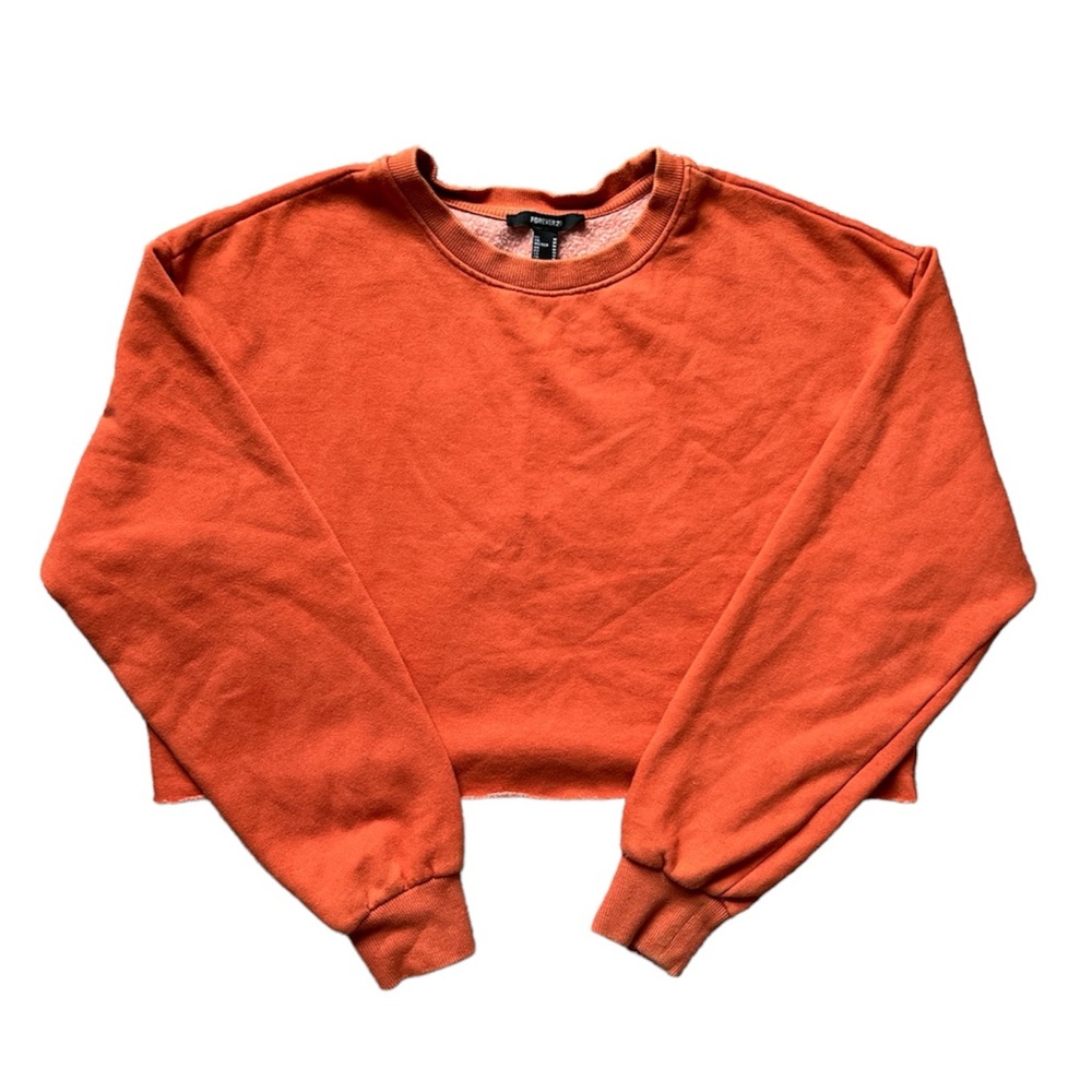 Forever 21 Crop Long Sleeve Sweater